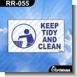 RR-055: Premade Sign - Keep Tidy and Clean