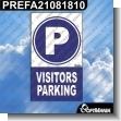 PREFA21081810: Premade Sign - Visitors Parking