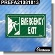 PREFA21081813: Premade Sign - Emergency Exit