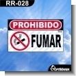 RR-028: Rotulo Prefabricado - Prohibido Fumar