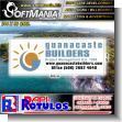 SMRR23113033: Cut Vinyl Banner with Metal Holes to Tie with Text Guanacaste Builders, Project Management Advertising Sign for Real Estate brand Softmania Advertising Dimensions 96.1x35.4 Inches