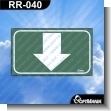 RR-040: Rotulo Prefabricado - Flecha Abajo