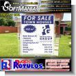 SMRR23113024: Iron Sheet with Full Color Adhesive Vinyl Labeling with Text Town Houses for Sale Features Advertising Sign for Real Estate brand Softmania Advertising Dimensions 39.4x47.2 Inches