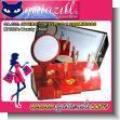 JEWELRY BOX WITH MIRROR AND COSMETICS