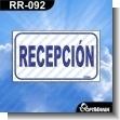 RR-092: Rotulo Prefabricado - Recepcion