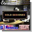 SMRR23040907: Transparent Acrylic with Reverse Lettering with Text Only Sessions Advertising Sign for Administrative Office brand Softmania Advertising Dimensions 11.8x3.9 Inches