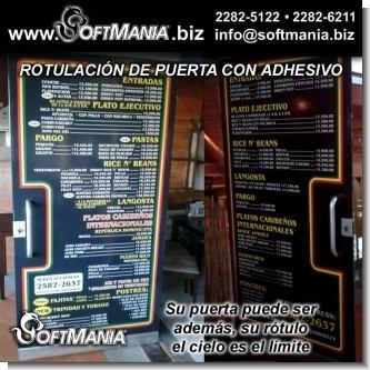 Read full article Door lettering with full color adhesive and cut vinyl