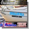 SMRR23052404: Adhesive for Boat Double Sided with Text Hobiecat Sailing School Advertising Sign for Dance Academy brand Softmania Advertising Dimensions 47.2x11.8 Inches