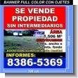 SM20121801: Banner Full Color (100x100cms.) con Ruedo y Ojetes