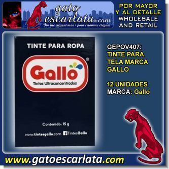 Lee el articulo completo TINTE PARA TELA MARCA GALLO - 12 UNIDADES Lee el articulo completo TINTE PARA TELA MARCA GALLO - 12 UNIDADES