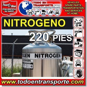 Lee el articulo completo RECARGA DE CILINDRO DE GAS NITROGENO (N) - 220 PIES