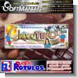 SMRR23042232: Adhesive Labels to Identify Products with Text Label for Chocolate Candy Advertising Sign for Candy Factory brand Softmania Advertising Dimensions 3.9x1.6 Inches