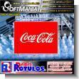 SMRR23090209: Rotulo Publicitario Banner Full Color con Marco Tubular con Texto Coca Cola para Fabrica Industrial de Productos Plasticos marca Softmania Rotulos de Dimensiones 2x1.6 Metros