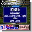 SMRR23040821: Transparent Acrylic with Reverse Lettering with Text Opening Hours Advertising Sign for Clothing Store brand Softmania Advertising Dimensions 7.1x3.9 Inches