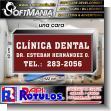 SMRR23080831: Rotulo Publicitario Luminoso con Marco de Aluminio de Cara Acrilica con Texto Clinica Dental para Clinica Dental marca Softmania Advertising de Dimensiones 1.2x0.6 Metros