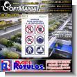 SMRR23090336: Pvc 3 Millimeters with Full Color Printing with Text Rules for Entering the Packinghouse Advertising Sign for Fruit Packing Plant brand Softmania Rotulos Dimensions 19.7x31.5 Inches