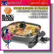 GATAGE23053101: Electric Killet brand Black and Decker Size 12 Inches with Non Stick Surface and Glass Lid Model Sk1212b