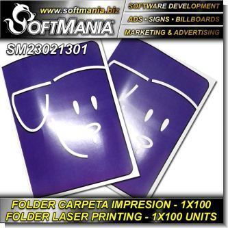 Read full article CARDBOARD FOLDER WITH LASER PRINTING - PACK OF 100 UNITS