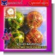 GATAGE23101211: Christmas Decoration: Decorative Balls 7 Centimeters - Style 03 - 4 Units