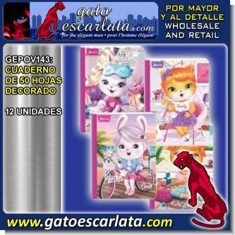Read full article DECORATED  NOTEBOOK 50 SHEETS - 12 UNITS