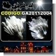 GA20112004: LUCES DE NAVIDAD - RAMILLETE FIBRA OPTICA 100 LED MULTICOLORES