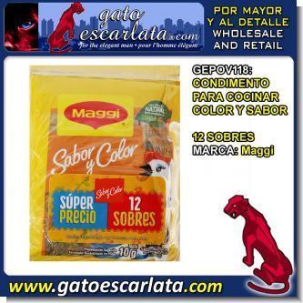 Lee el articulo completo CONDIMENTO PARA COCINAR MARCA MAGGI COLOR Y SABOR - 12 SOBRES Lee el articulo completo CONDIMENTO PARA COCINAR MARCA MAGGI COLOR Y SABOR - 12 SOBRES