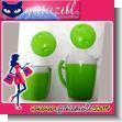 PLASTIC SET OF MUG FOR JUICE AND ICE CONTAINER