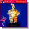 GATAGE23101506: Christmas Decoration: Musical Clown and Dancer Size 18 X 34 Centimeters