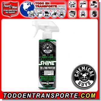 Read full article SHINE - Sprayable Clear Liquid Dressing and Protectant For Tires, Trim, Rubber and Plastic 16 oz bottle - Chemical Guys Read full article SHINE - Sprayable Clear Liquid Dressing and Protectant For Tires, Trim, Rubber and Plastic 16 oz bottle - Chemical Guys