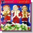 GATAGE23101505: Christmas Decoration: Musical Santa Claus and Dancer Measuring 10 X 27 Centimeters