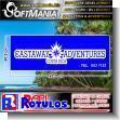 SMRR23040829: Pvc 3 Millimeters with Full Color Printing with Text Castaway Adventures Advertising Sign for Real Estate brand Softmania Advertising Dimensions 55.9x19.7 Inches