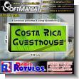 SMRR23120512: Translucent Vinyl Canvas Light Box Double Sided with Text Costa Rica Guesthouse Advertising Sign for Hotel brand Softmania Advertising Dimensions 48x23.6 Inches