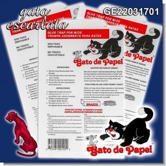 Read full article GLUE TRAP FOR MICE BRAND GATO DE PAPEL - 12 UNITS Read full article GLUE TRAP FOR MICE BRAND GATO DE PAPEL - 12 UNITS