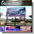 SMRR23050704: Metal Billboard with Tubular Structure and Full Color Printing with Text Vista de Las Flores Residential Advertising Sign for Construction Company brand Softmania Advertising Dimensions 28.9x14.8 Foot