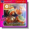 GATAGE23101212: Christmas Decoration: Decorative Balls 7 Centimeters - Style 04 - 4 Units
