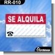 RR-010: Rotulo Prefabricado - Se Alquila