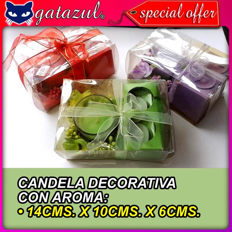 Read full article BEAUTIFUL DECORATIVE CANDLE WITH ESSENCE SIZE 14X10X6 CENTIMETERS