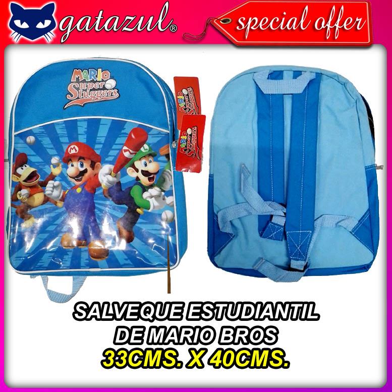 Read full article MARIO BROS STUDENT BACKPACK 33X40 CENTIMETERS