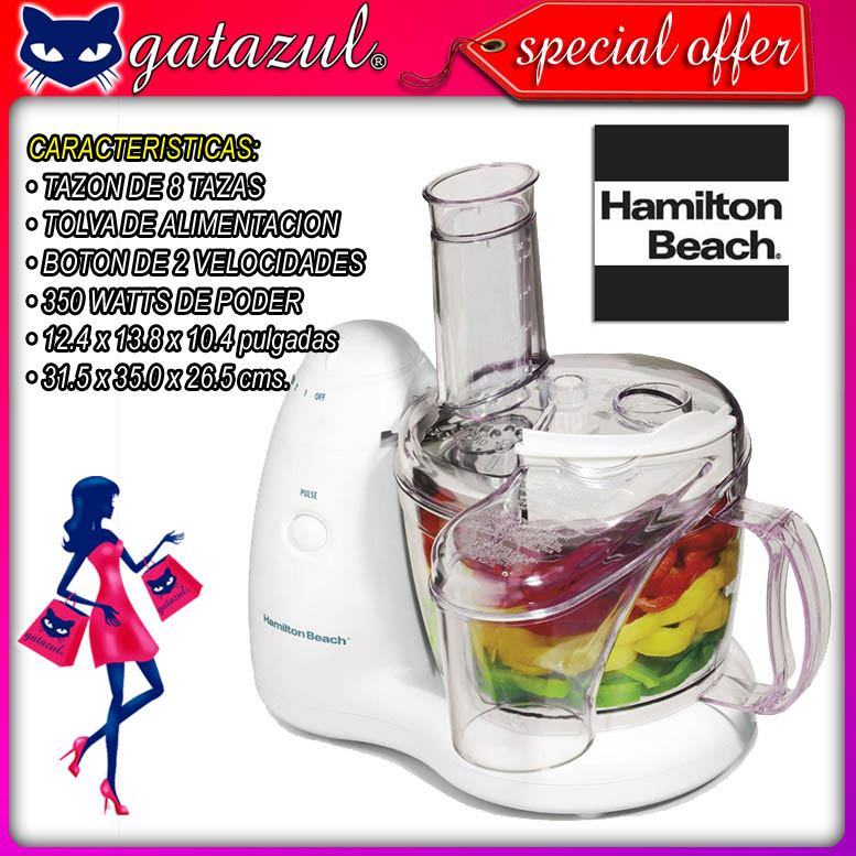 Read full article FOOD PROCESSOR MODEL 70550R BRAND HAMILTON BEACH WITH CONTINUOUS FEED CHUTE 8 CUP BOWL