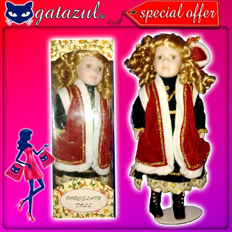 Read full article CHRISTMAS DECORATION: beautiful porcelain doll 15 x 40 centimeters