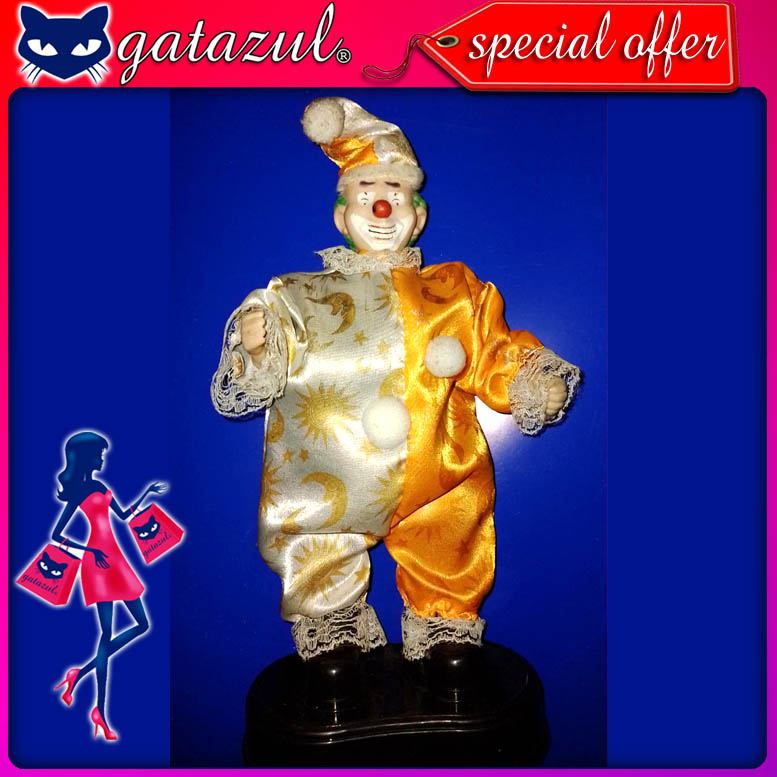 Read full article CHRISTMAS DECORATION: Musical clown and dancer size 18 x 34 centimeters